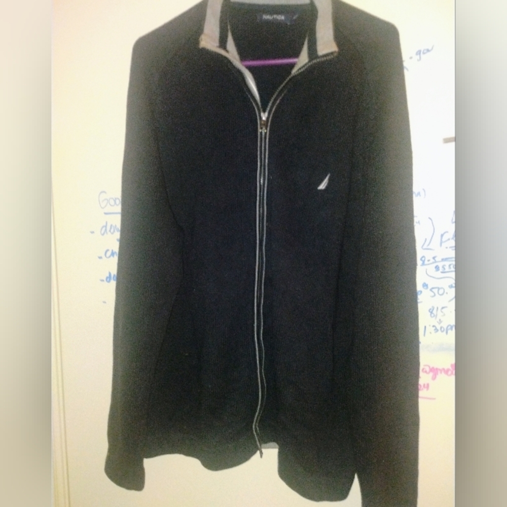 NAUTICA XL ZIPPERED SWEATER CASUAL NICE